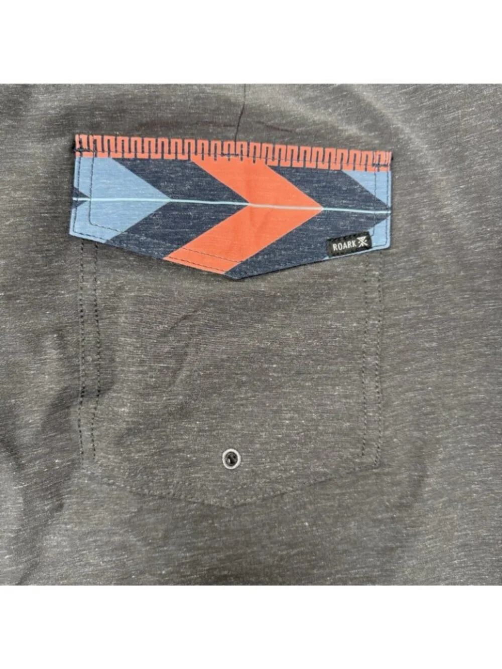 Roark Passage Hemp Boardshorts Mens Size 40 Gray NWT Surf Swim Beach 18in Travel